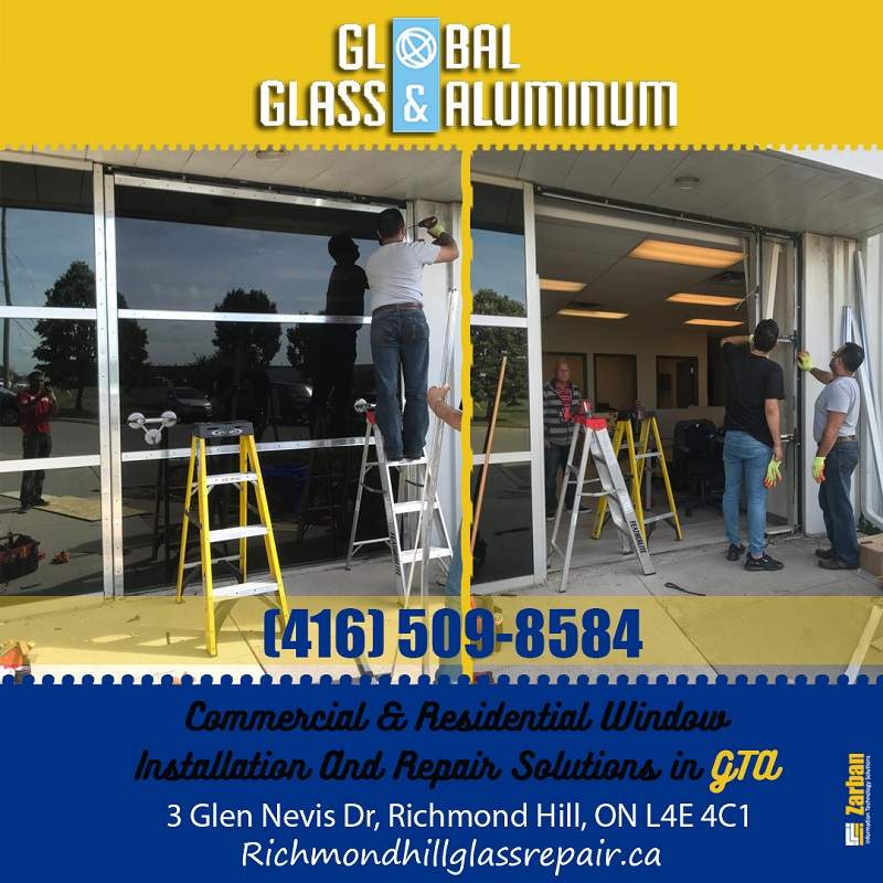 Richmond Hill Storefront Double Door Repair and Adjustment